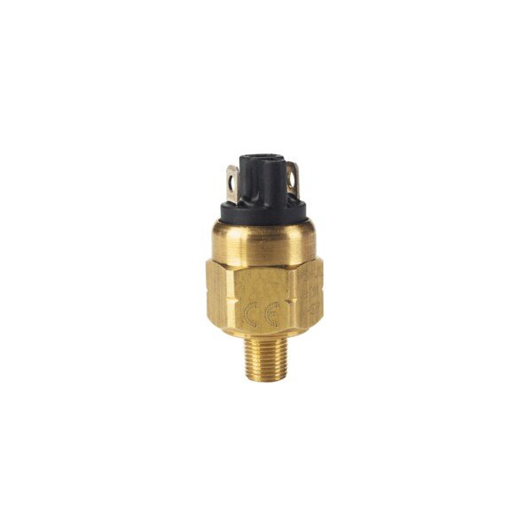 Subminiature pressure switch, brass, 50-150 psi 3.5-10.3 bar, flying leads, NO, Dwyer Instruments, Mfr#: A2-7803